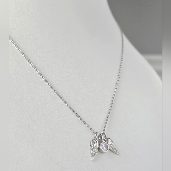 Guardian Angel Necklace, 925 Sterling Silver Charmed Aroma Angel Collec… - Picture 1 of 3